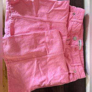 ZARA size 4 us pink flare pants